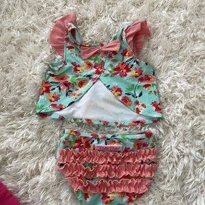 Ruffle butts swim tankini swing back